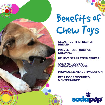 Gingerbread Man Ultra Durable Nylon Dog Chew Toy by SodaPup is a durable and effective solution for problem chewing.