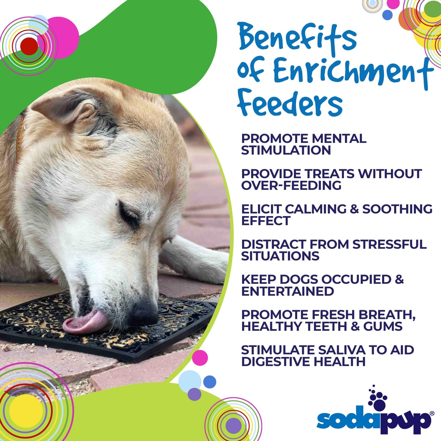 Enhance your SEO strategy with SodaPup's Zombie Design Emat Enrichment Lick Mat's remarkable benefits.