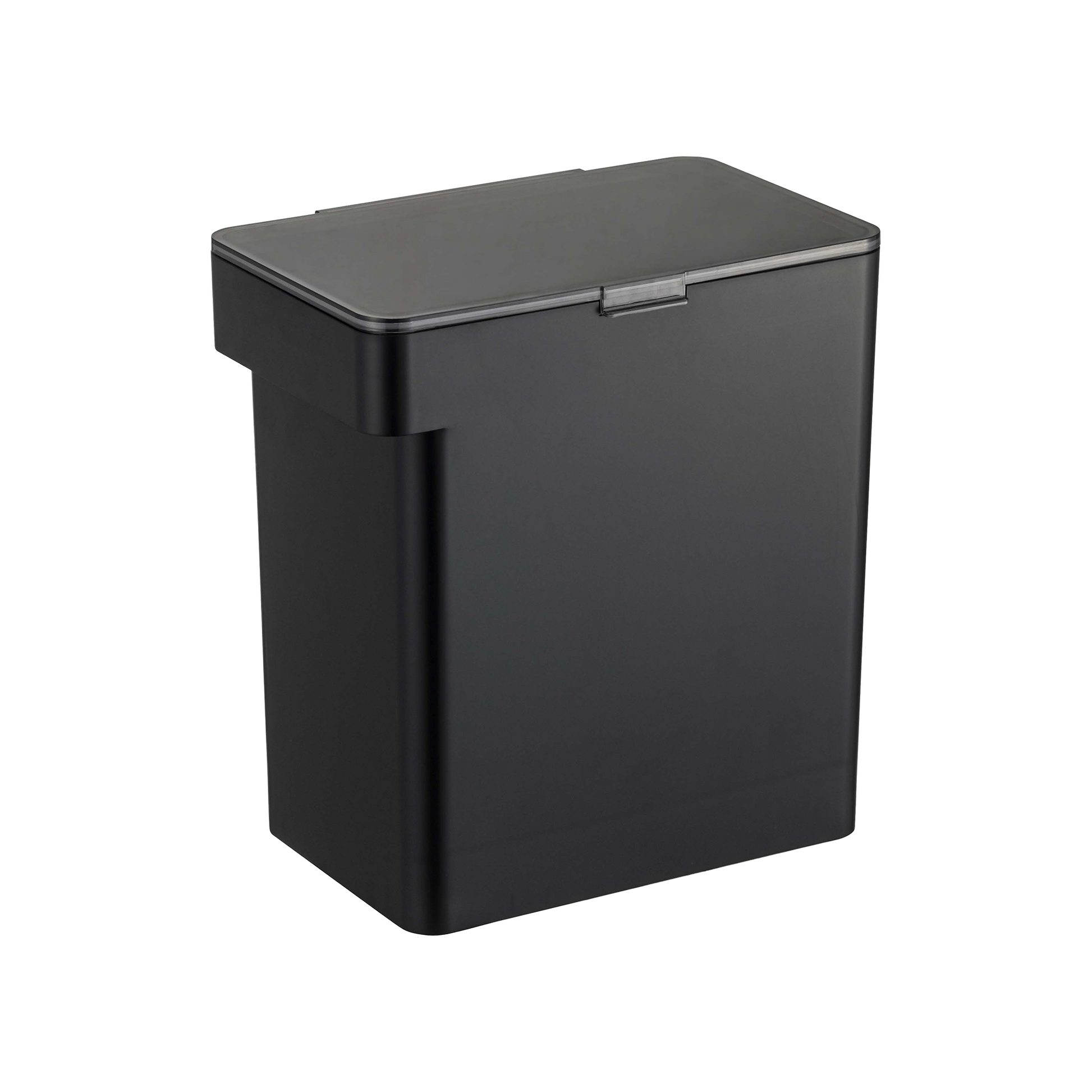 Airtight Pet Food Container in black by Yamazaki Home features a rectangular design with a flat top and side opening, making it both discreet and functional for blending into your space. Its smooth, matte surface not only complements your decor but also keeps pet food fresh and easily accessible.