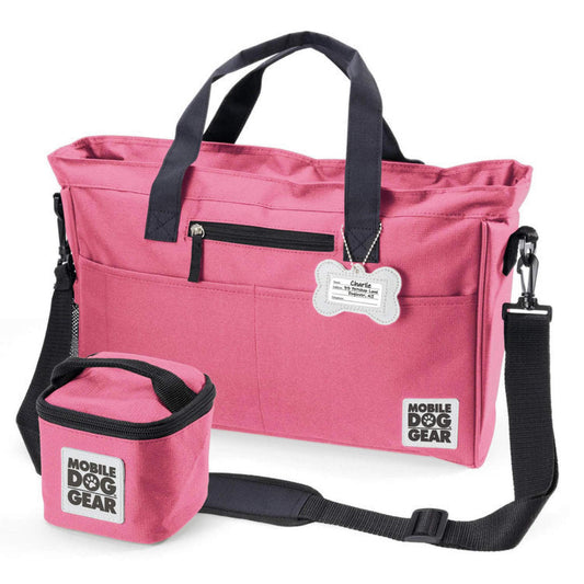 A Mobile Dog Gear Day Away® Tote Bag with a small attached bag.