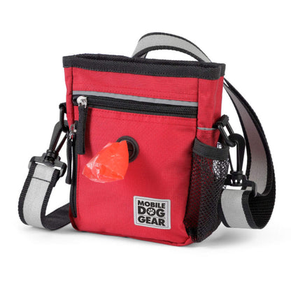 A Mobile Dog Gear Day or Night Walking Bag with built in poop bag for day use.